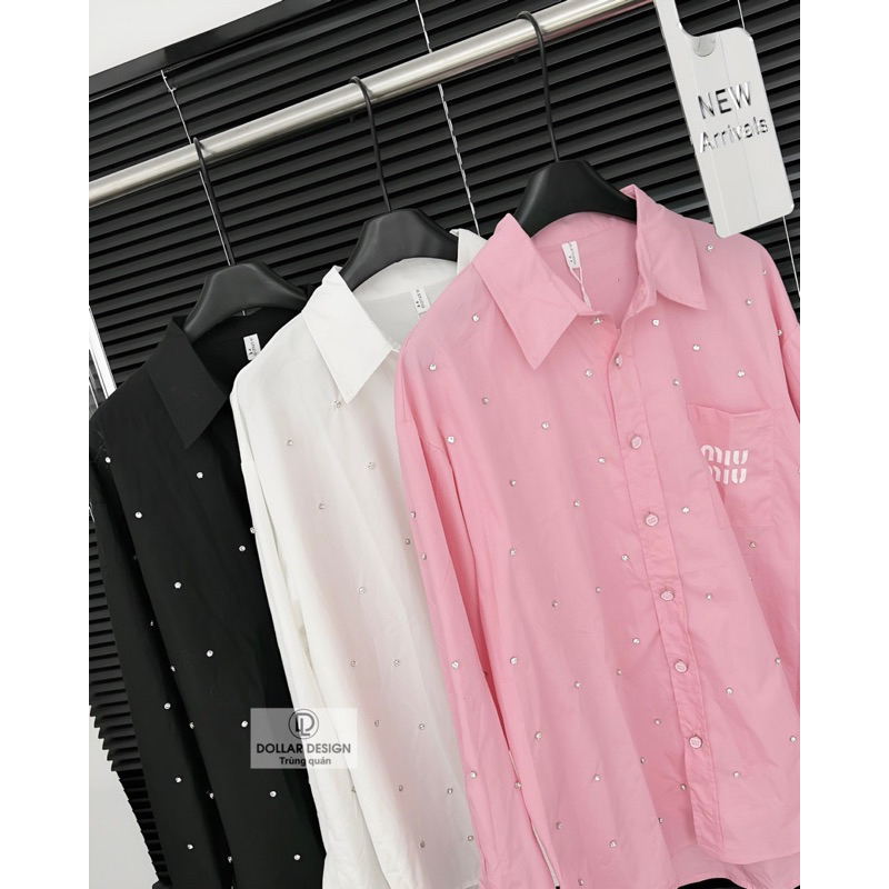 Áo Sơmi Thêu Miuiu Đính Đá L1