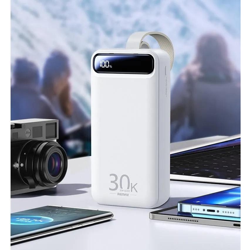 Sạc Dự Phòng 30000mAh Remax RPP 522 Hỗ Trợ Sạc Nhanh , Màn Hình Hiển Thị , Tích Hợp Đèn Pin Bảo Hành 12 Tháng
