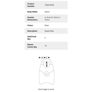 [Hỏa tốc HCM] Bộ 2 ổ khóa vali Master Lock 195 TSN - MSOFT