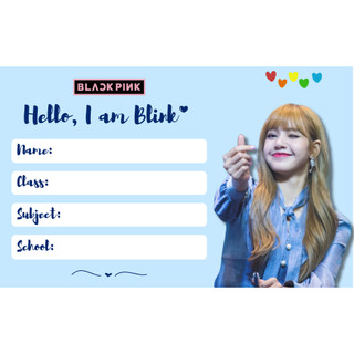Nhãn vở blackpink 8x5cm ngẫu nhiên 1 chiếc