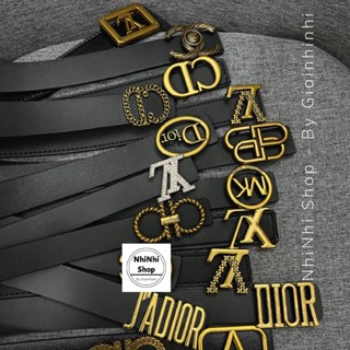 Dây lưng da nữ, Thắt lưng da mặt khóa hàng nữ DL0989 - NhiNhi Shop