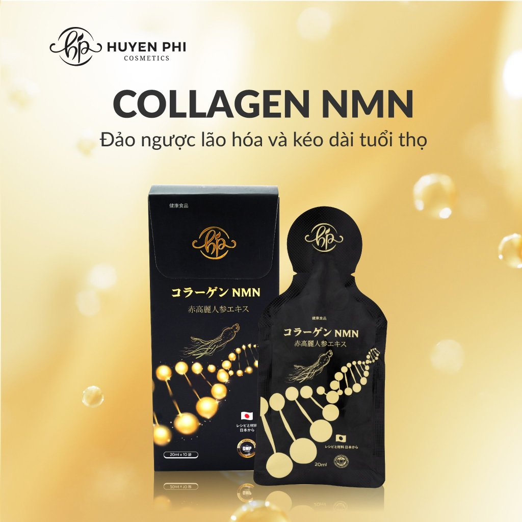 Combo 3 và 5 hộp Collagen NMN Red Ginseng Huyền Phi