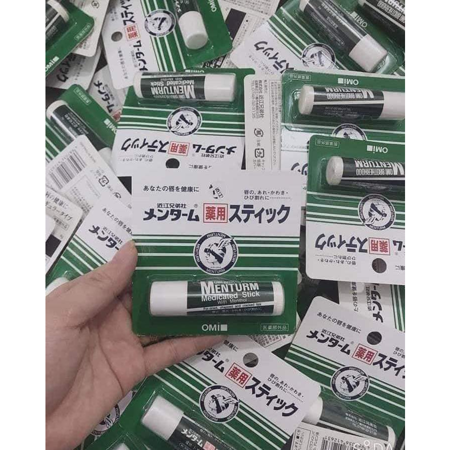 Son dưỡng môi chống khô nứt nẻ Omi Menturm nội địa Nhật Bản thỏi 4g