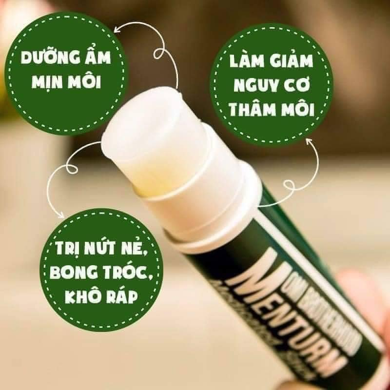 Son dưỡng môi chống khô nứt nẻ Omi Menturm nội địa Nhật Bản thỏi 4g