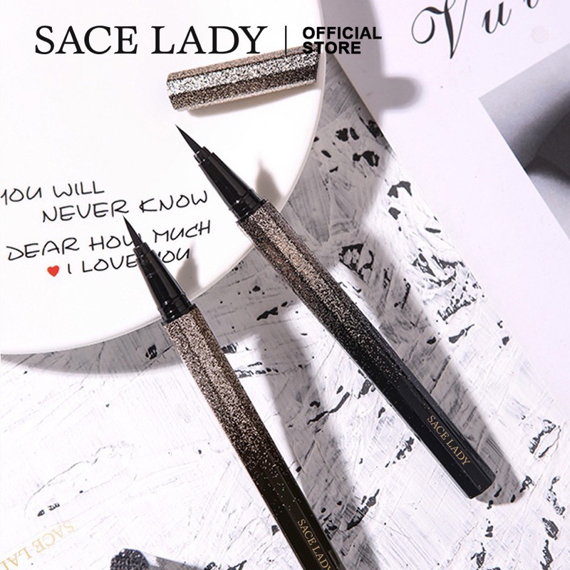 Bút kẻ mắt dạng lỏng lâu trôi không thấm nước trang điểm mắt 1.2ml SACE LADY
