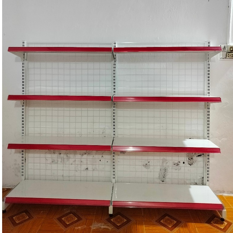Bình Minh - Kệ siêu thị đơn áp tường Dài 0.9m, cao 1.5m , 4 tầng .Dày dặn , Kệ tạp hóa