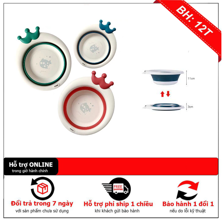 Chậu Rửa Mặt Gấp Gọn Hình Con Ong - Chậu Silicon Vệ Sinh Cá Nhân Gập Gọn Tiện Lợi