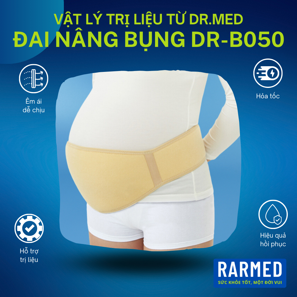 Đai nâng bụng bà bầu Dr.Med DR-B050 hỗ trợ nâng bụng mang thai, yếu cơ bụng - 1 Size