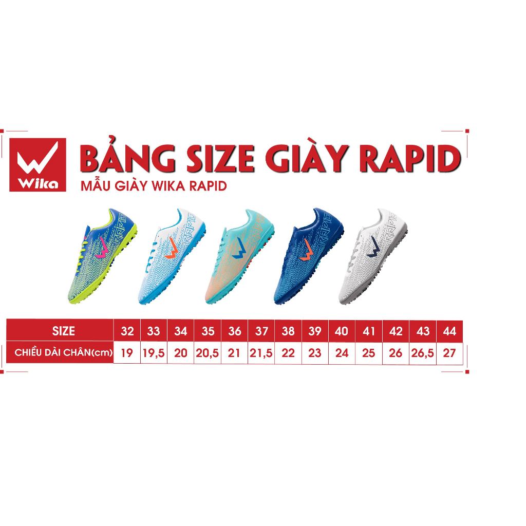 Giày Bóng Đá Sân Cỏ Nhân Tạo Wika Rapid Chính Hãng , Giày Đá Banh Wika Rapid Bảo Hành 3 Tháng