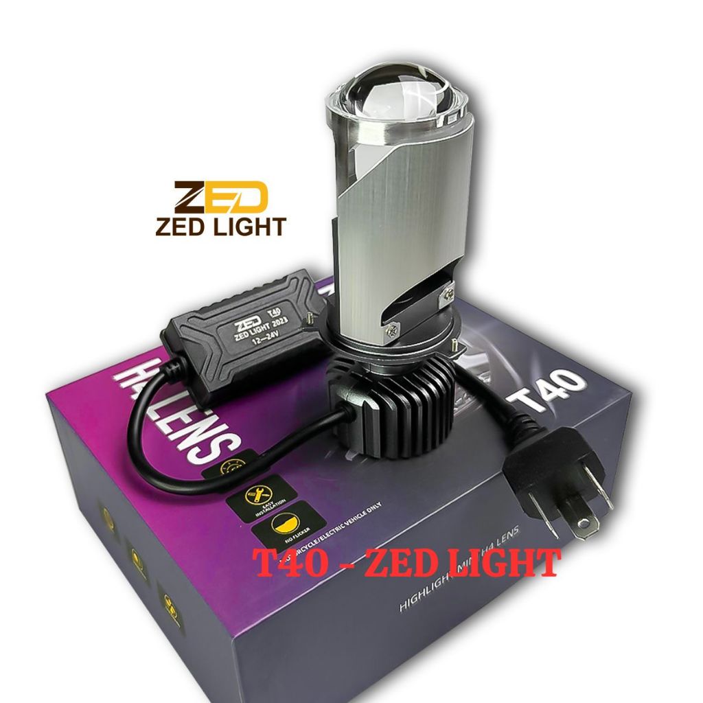 Đèn Pha Bi Cầu T40 60W/H4/12.24V/DC Cắt Sáng Chống Chói Lắp Zin