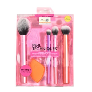 Bộ Cọ Kèm Mút Trang Điểm Real Techniques Everyday Essentials