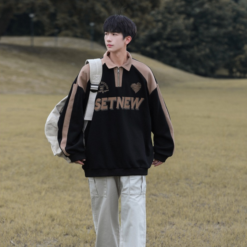 Áo Nỉ Sweater Dày Dặn Áo Nỉ Phối khóa cao cấp unisex Fox Luxury