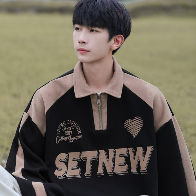 Áo Nỉ Sweater Dày Dặn Áo Nỉ Phối khóa cao cấp unisex Fox Luxury