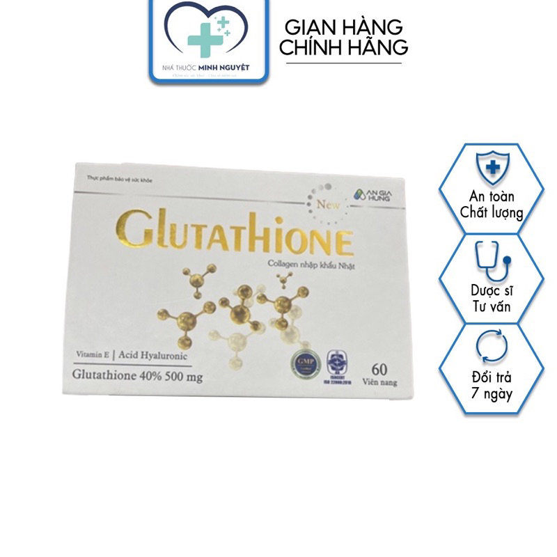 Viên uống Glutathione Collagen nhập khẩu Nhật 60 viên tăng cường sắc tố làm trắng hồng da - CN17