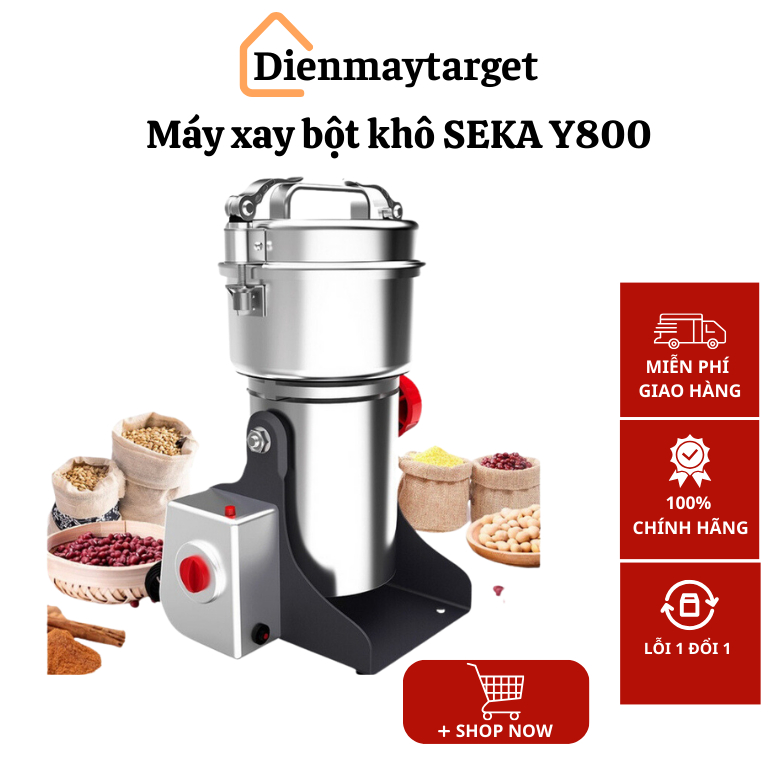 Máy xay bột khô đa năng Seka SK200, xay nghiền siêu mịn, công suất lớn, hàng bảo hành 12 tháng