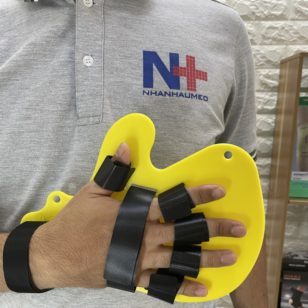 Nẹp Cố Định Bàn Tay Dành Cho Người Bị Tai Biến, Co Gập Ngón Tay, Chấn Thương Tay-Loại Trẻ Em và Người Lớn, Bàn tay Vàng