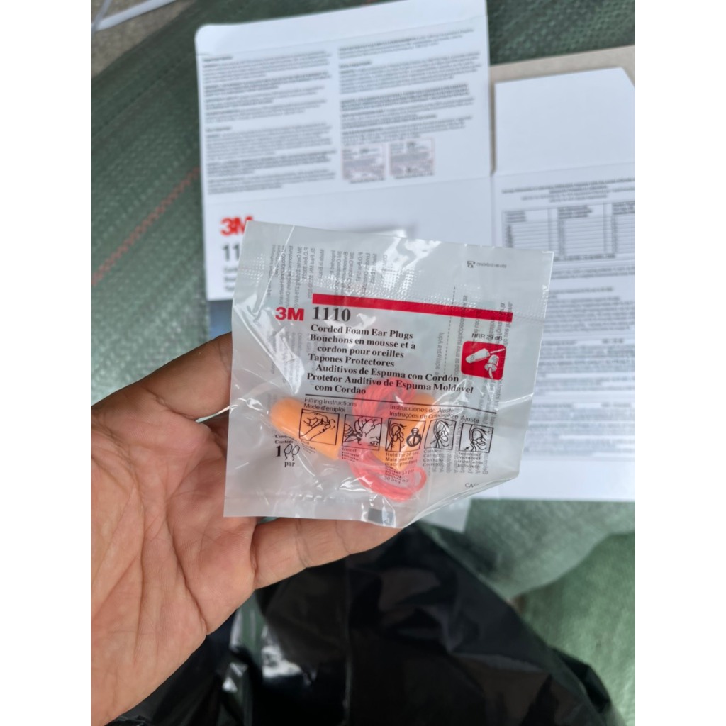 Nút tai chống ồn 3M 1110 - Tiêu Chuẩn: CE EN 352-2, ANSI S3.19