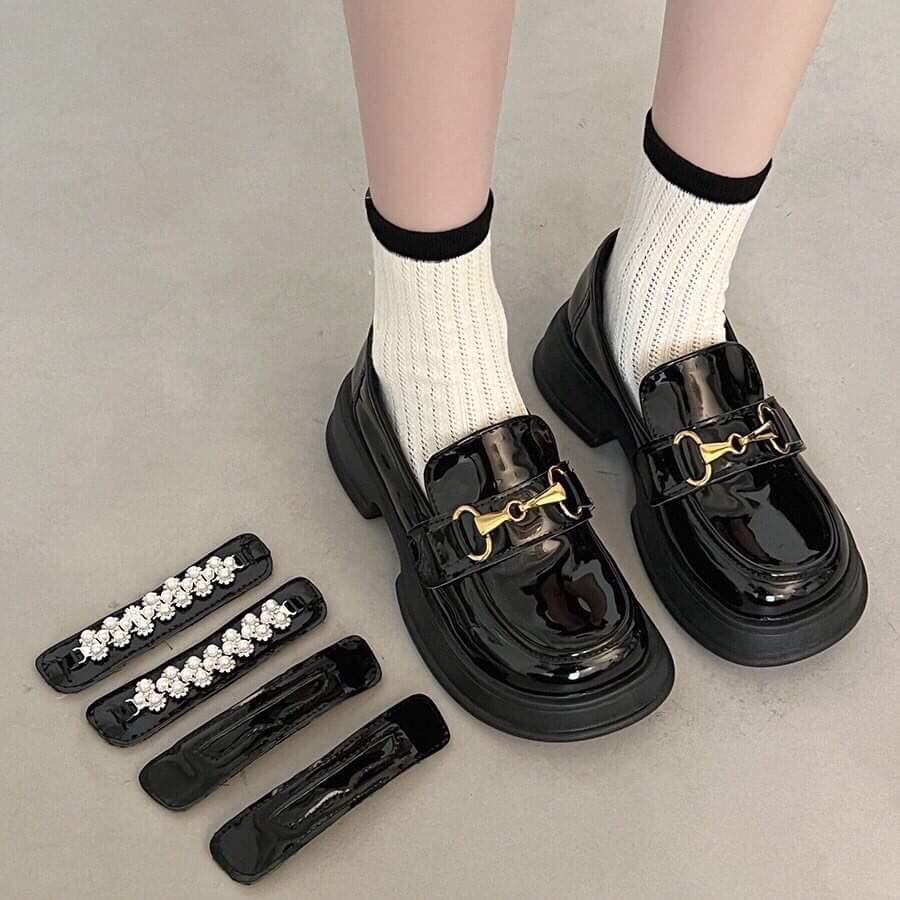 Giày Oxford nữ - C105 - Gobe - Màu đen