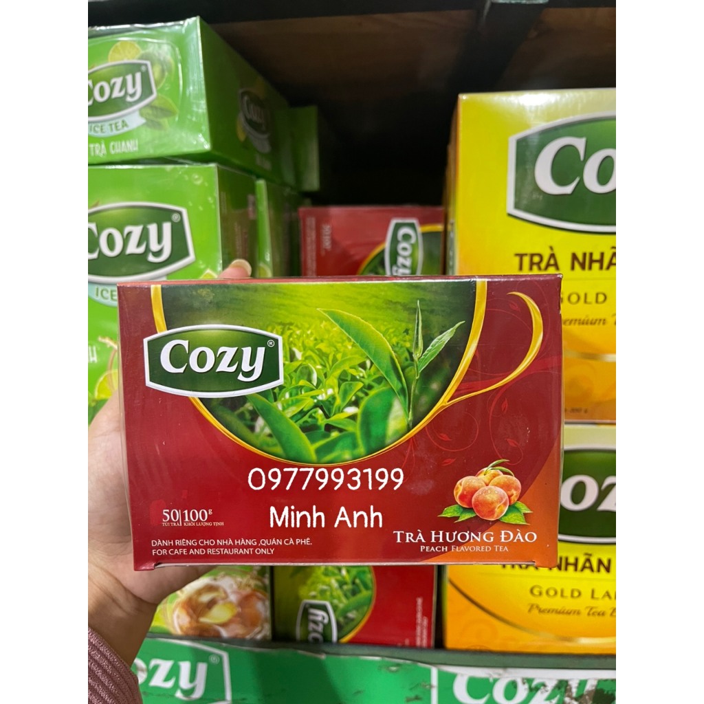 Trà Cozy Hương Đào  50 túi/ 1 hộp