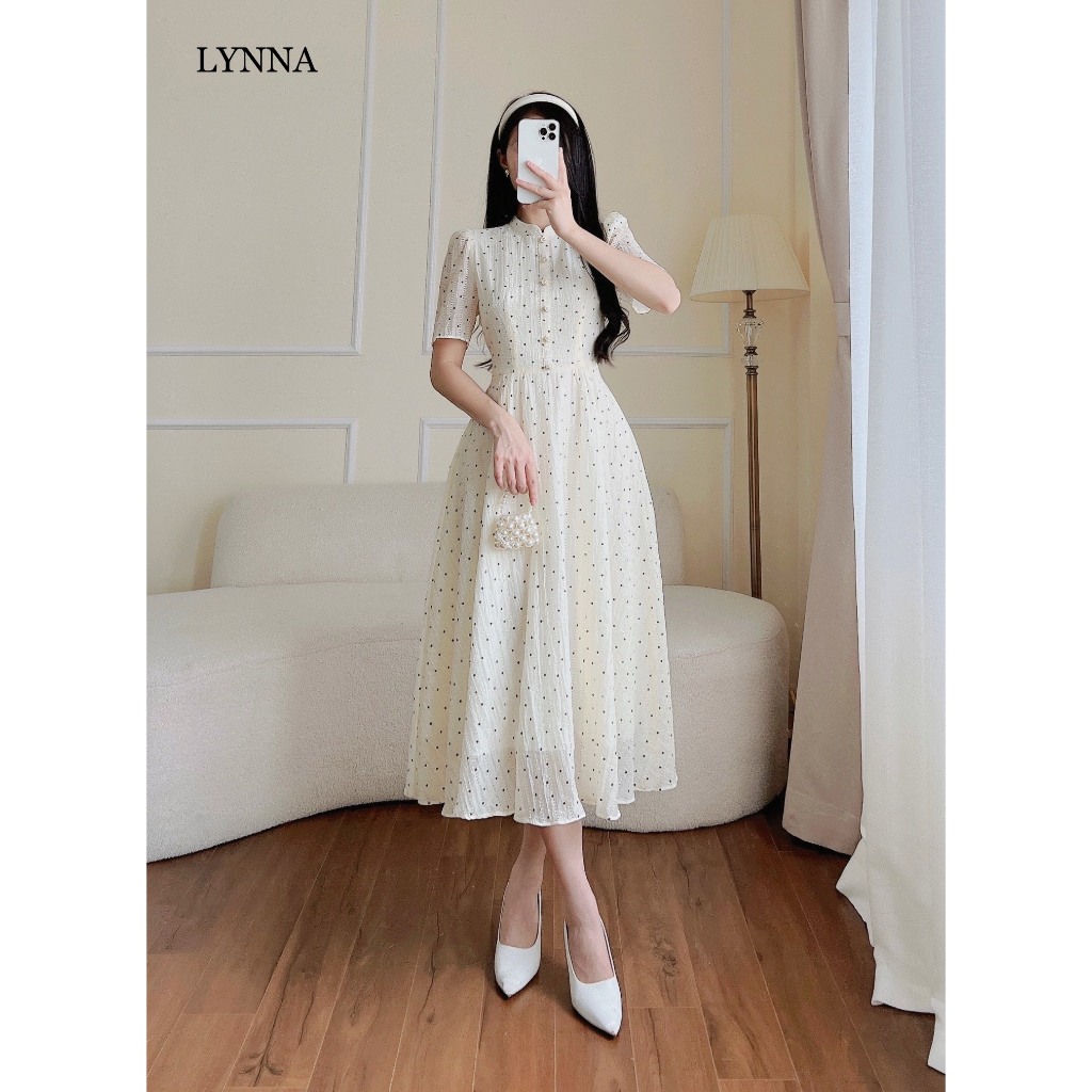 Đầm nữ xòe chấm bi Lynna D197