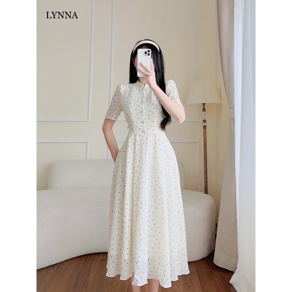 Đầm nữ xòe chấm bi Lynna D197
