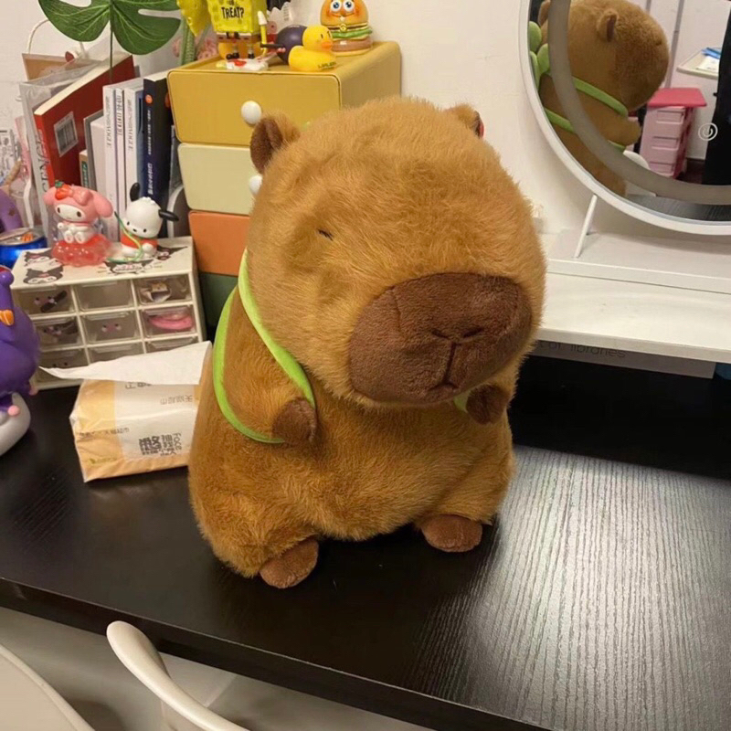 Gấu bông capypara, capybara  bộ trương bộ ngoại giao đi học siêu cute phô mai que dành tặng người yêu bạn bè