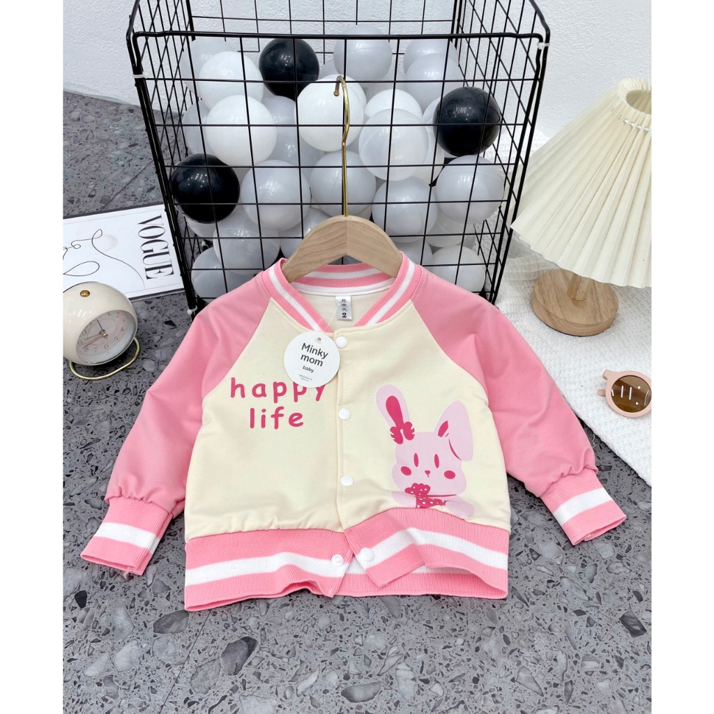 BỘ ÁO KHOÁC BOMBER BÉ TRAO BÉ GÁI 8-18KG