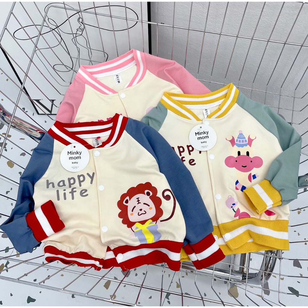 BỘ ÁO KHOÁC BOMBER BÉ TRAO BÉ GÁI 8-18KG