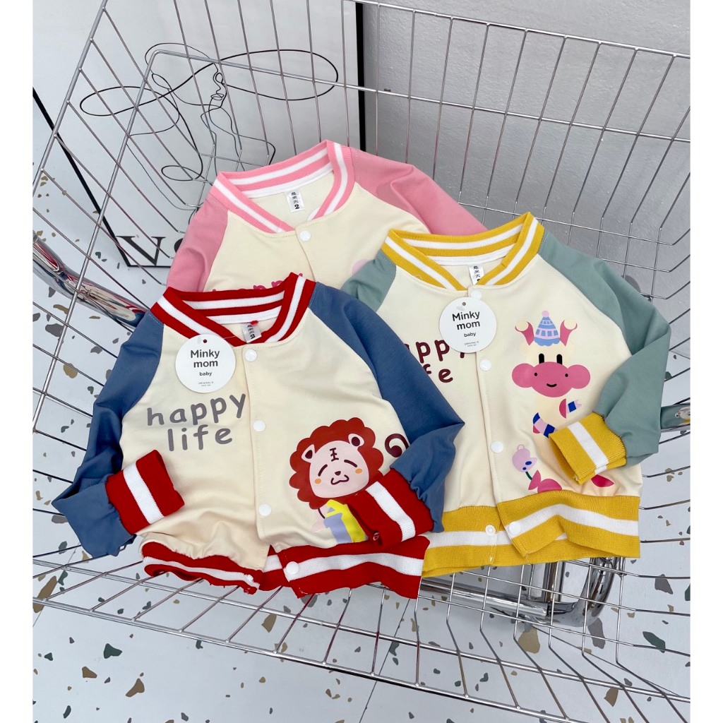 BỘ ÁO KHOÁC BOMBER BÉ TRAO BÉ GÁI 8-18KG