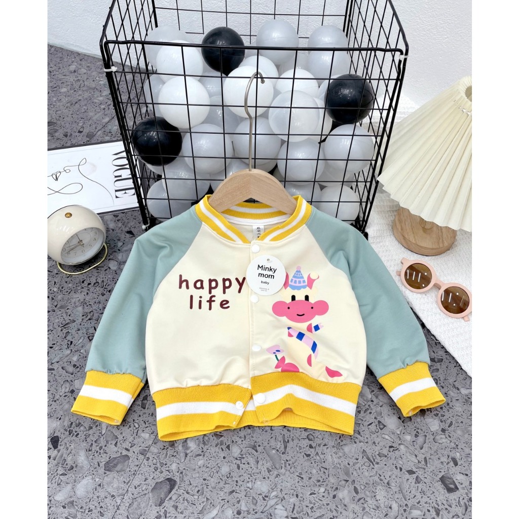 BỘ ÁO KHOÁC BOMBER BÉ TRAO BÉ GÁI 8-18KG