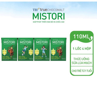 [Giá chiết khấu thẳng- k tặng ] THÙNG sữa lúa mạch TH True Chocomalt MISTORI 110ml