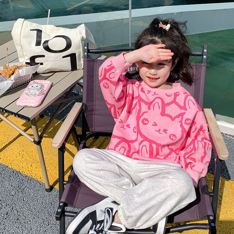 Bộ thu đông bé gái, set bộ dài tay thu đông bé gái chất nỉ da cá dày dặn lên fom chuẩn cho bé gái 8-30kg