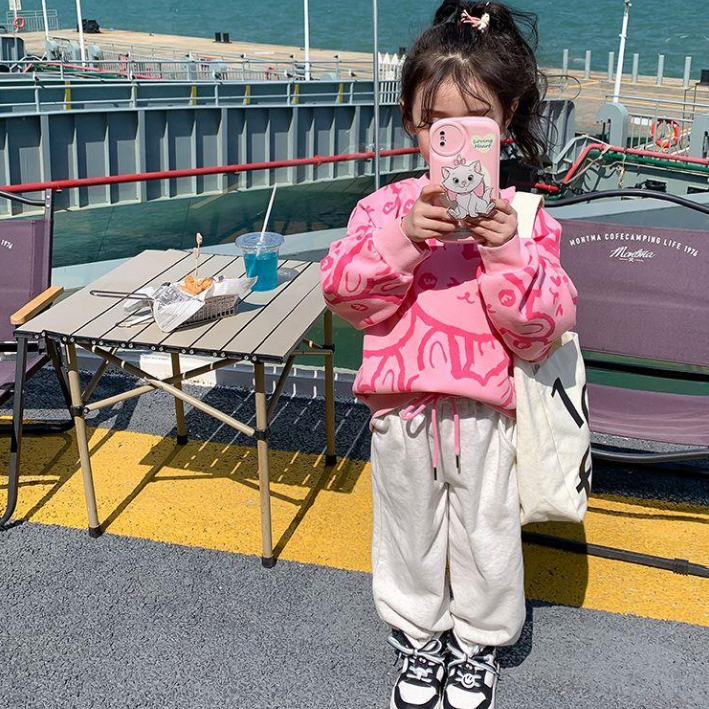 Bộ thu đông bé gái, set bộ dài tay thu đông bé gái chất nỉ da cá dày dặn lên fom chuẩn cho bé gái 8-30kg