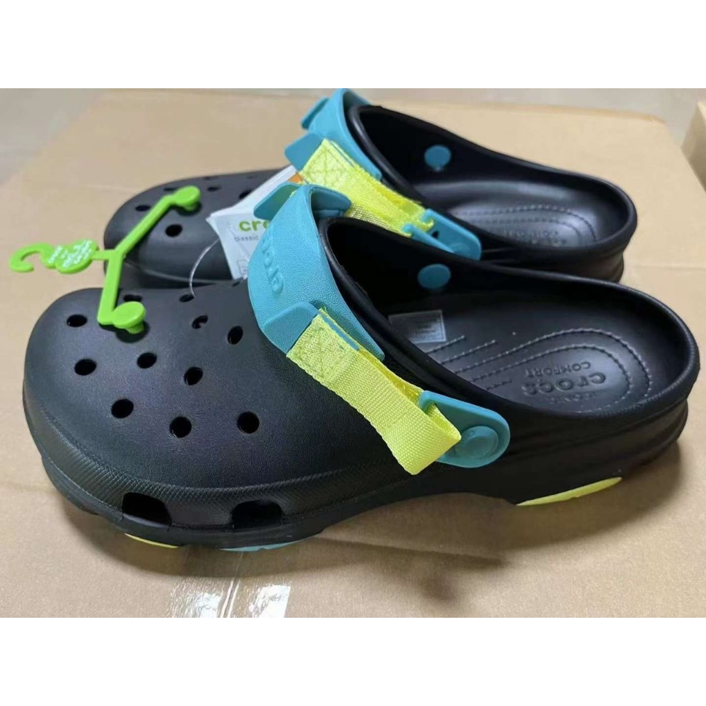 dép cross💖FREESHIP💖dép cross họa tiết quai xanh max SHINCROSS6BVC1 tặng thêm 12 jibitz crocs