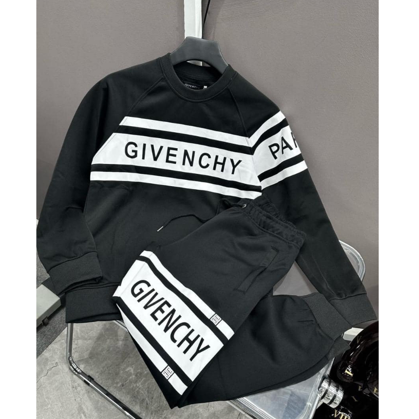 🔥Hot Bộ nỉ GVC in chữ thiết kế - Bộ thu đông dài tay hot trend Nam Nữ Thu Đông 2023