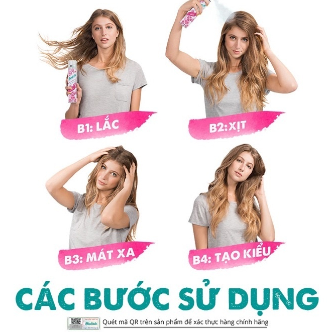 Dầu Gội Khô Batiste Dry Shampoo