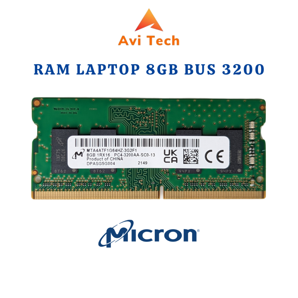 RAM Laptop DDR4 8GB Bus 3200 Samsung/hynix/Micron - Bảo Hành 3 Năm