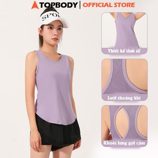 Áo Tank Top Nữ Tập Gym Yoga Chất Liệu Mềm Mại Co Giãn Thấm Hút Mồ Hôi TOPBODY-TANKT01