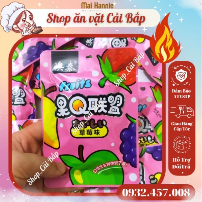 Gói Thạch Hình Hoa Quả Vị Dâu