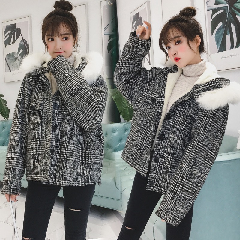 Áo dạ lót lông cừu siêu ấm xinh thích hợp cho mùa đông