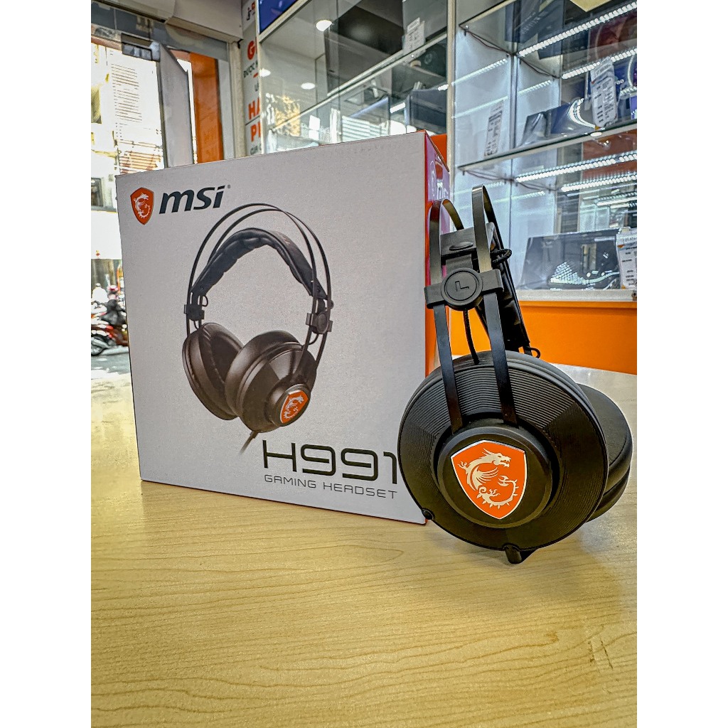 Tai nghe MSI H991 âm thanh chuẩn, dày, nghe nhạc sống động, chuẩn gaming / Bảo hành 3 tháng / Chinh Nhan Technology