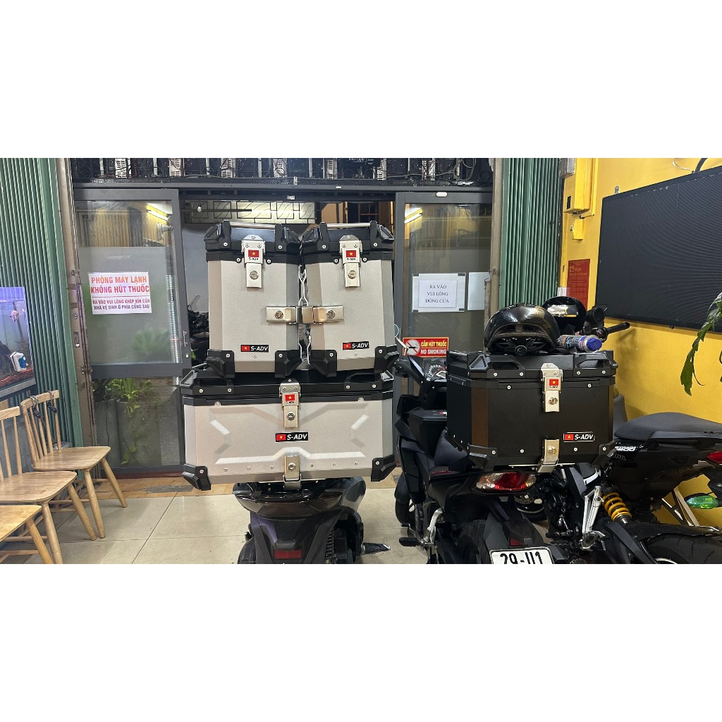 Thùng nhôm xe máy 65L S-ADV SADV aluminum top case