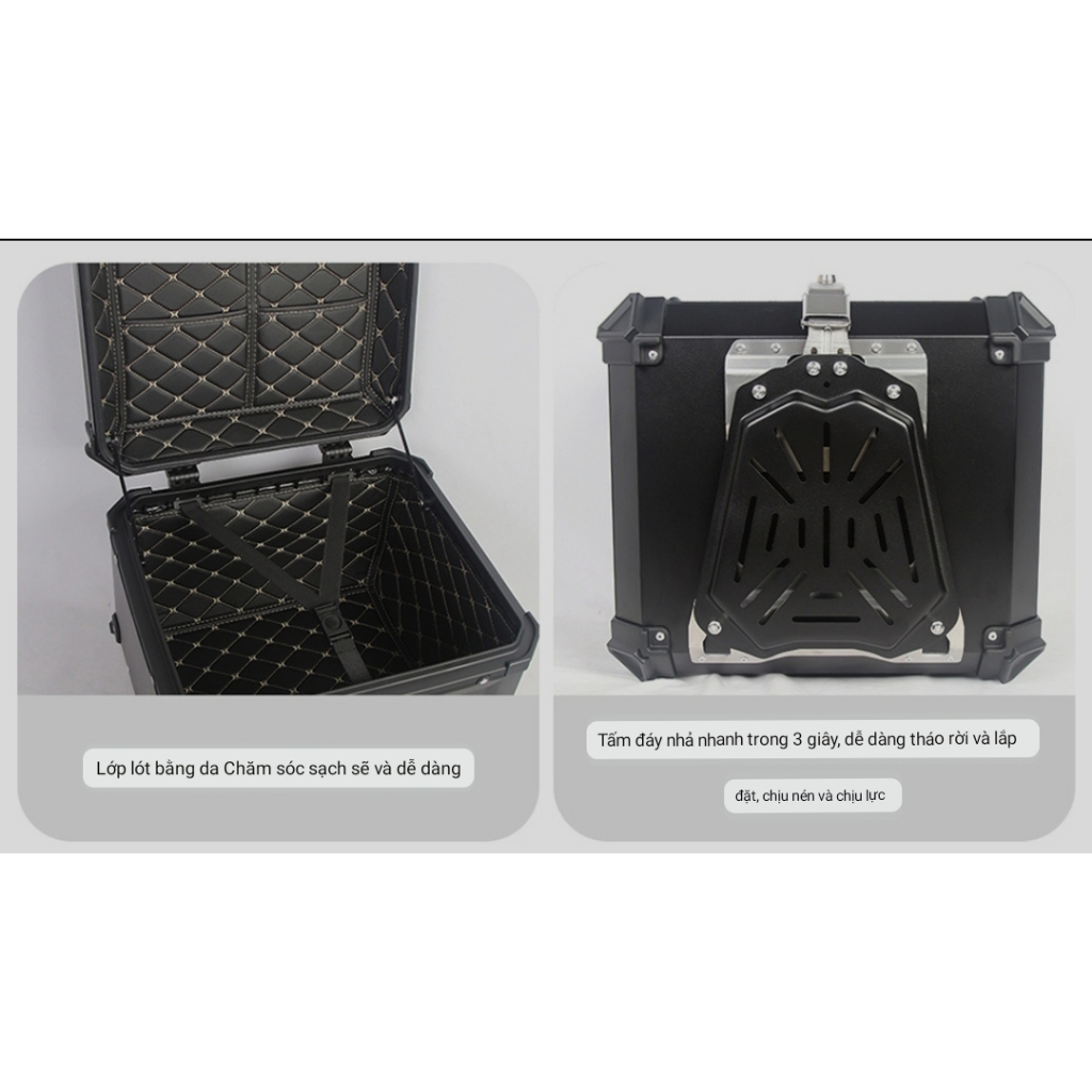 Thùng nhôm xe máy 65L S-ADV SADV aluminum top case