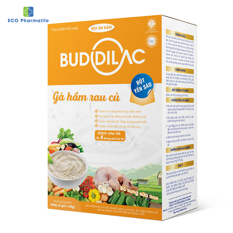 Bột Ăn Dặm Buddilac Dinh Dưỡng Đủ Vị Cho Bé