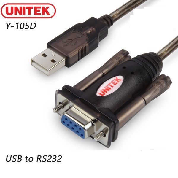 Cáp USB sang cổng Com Rs232 chân âm Unitek Y-105D