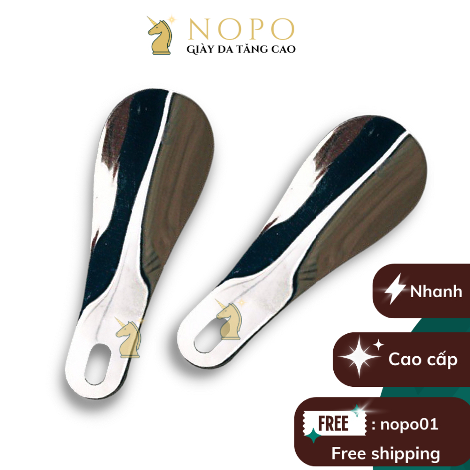 Đón gót hợp kim không dỉ sáng bóng hỗ trợ đi giày dễ dàng dài 11cm siêu bền làm móc chìa khóa