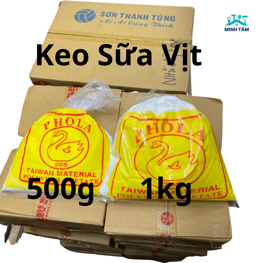 Keo Sữa Dán ATM Latex Đa Năng Siêu Kết Dính 1Kg- Keo Sữa Dán Giấy Dán Tường - Dán Sàn Simily - Gỗ Bịch 1kg