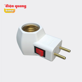 Chuôi đèn liền phích công tắc đq lh e27 sw