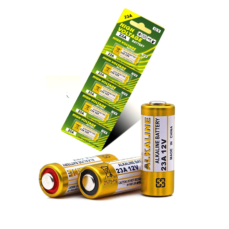 Pin điều khiển cửa cuốn ALKALINE 23A- 27A -12V Pin Chất Lượng Cao cho Chìa khóa điện,chuông cửa,còi báo động