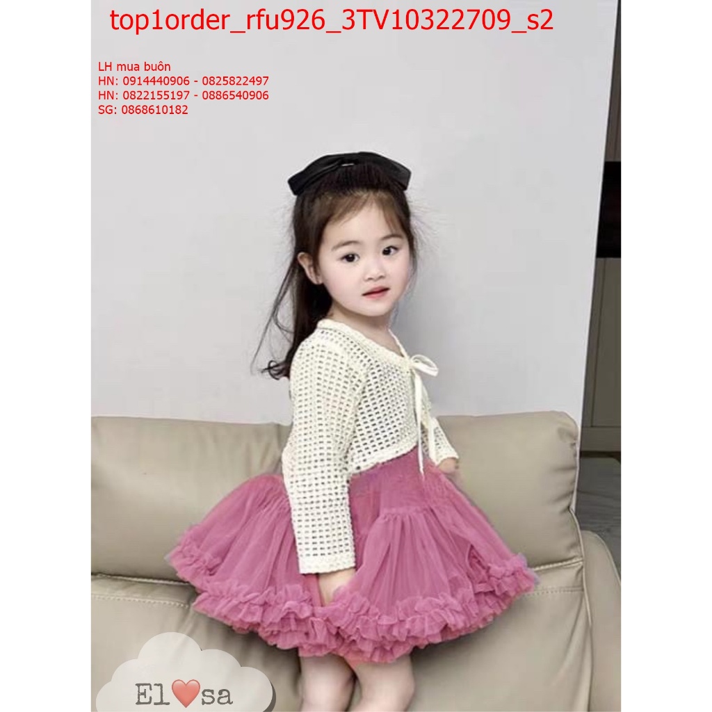 💖Buôn_sỉ_HN💖 SET VÁY TIỂU THƯ CHO BÉ Váy cotton mềm, mát, thoáng mồ hôi -  top1order_rfu926_3TV10322709_s2
